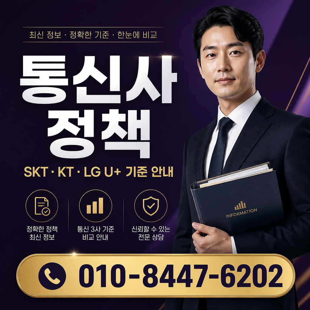 통신사별 정책 확인